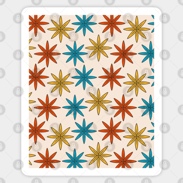 Flower Pattern Background Sticker by FaelynArt